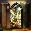 Готичний куточок для книг Ловець сонця Вітражний свічник Вставка для книжкової полиці на вікно Діарама для декору бібліотеки Книжкові подарунки для читачів Книголюби