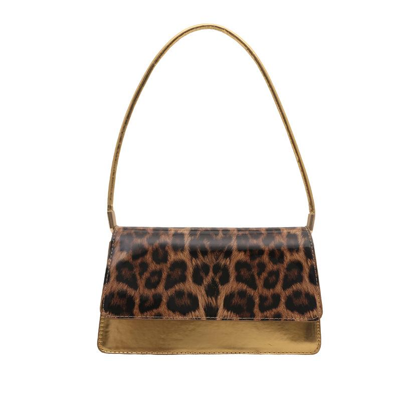 High-End Leopard Print Bag Women'S Trendy Fashion Messenger Bag Women'S Niche Versatile Single Shoulder Armpit Bag