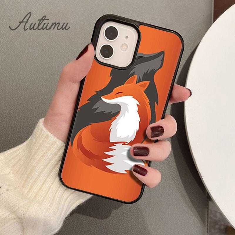 Fox Animal Phone Case for iPhone 11 12 13 14 Pro Max Mini X XR XS SE 2020 5 6S 7 8 Plus Samsung Galaxy S21 S22 Plus Cover Shell