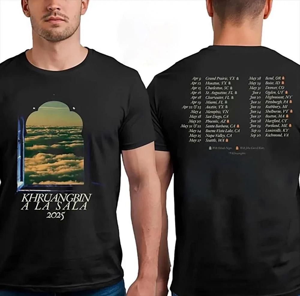 Khruangbin Band A La Sala Tour Dates List Two Sided Full Size S-5XL Unisex T-Shirt XXXXL