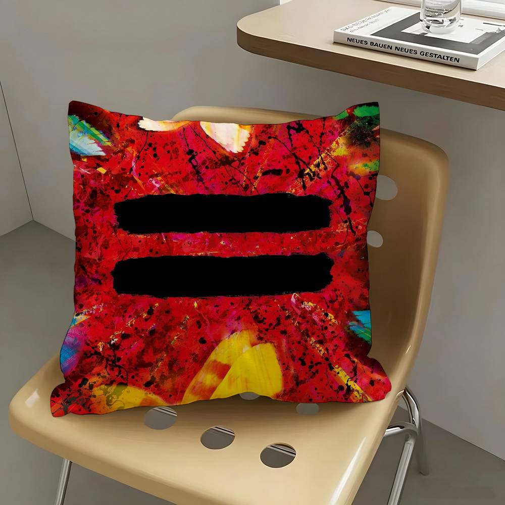 1pc Ed S-Sheeran Albums Pillow Case Fashion Square Pillowcase Bedroom Sofa Room Ins Decoration Leisure
