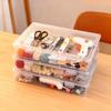 3/1pcs School Home Office Supplies Document Storage Container Plastic Transparent File Box Multifunctional Dustproof