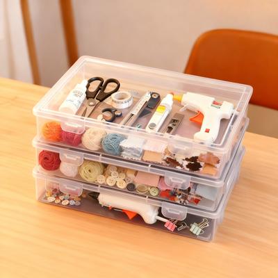 3/1pcs School Home Office Supplies Document Storage Container Plastic Transparent File Box Multifunctional Dustproof
