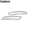 For Skoda kodiaq 2016 2017 2018   Chrome Rear Fog Light Lamp Cover Trim Tail Foglight Foglamp Bezel Trim Car Accessories