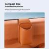 SEAMETAL Car Door Cup Holder Box Drink Rack Storage Bin Car Door Storage Pocket Leather Texture Soft Lining Phone Key Organizer Adhesive Mount