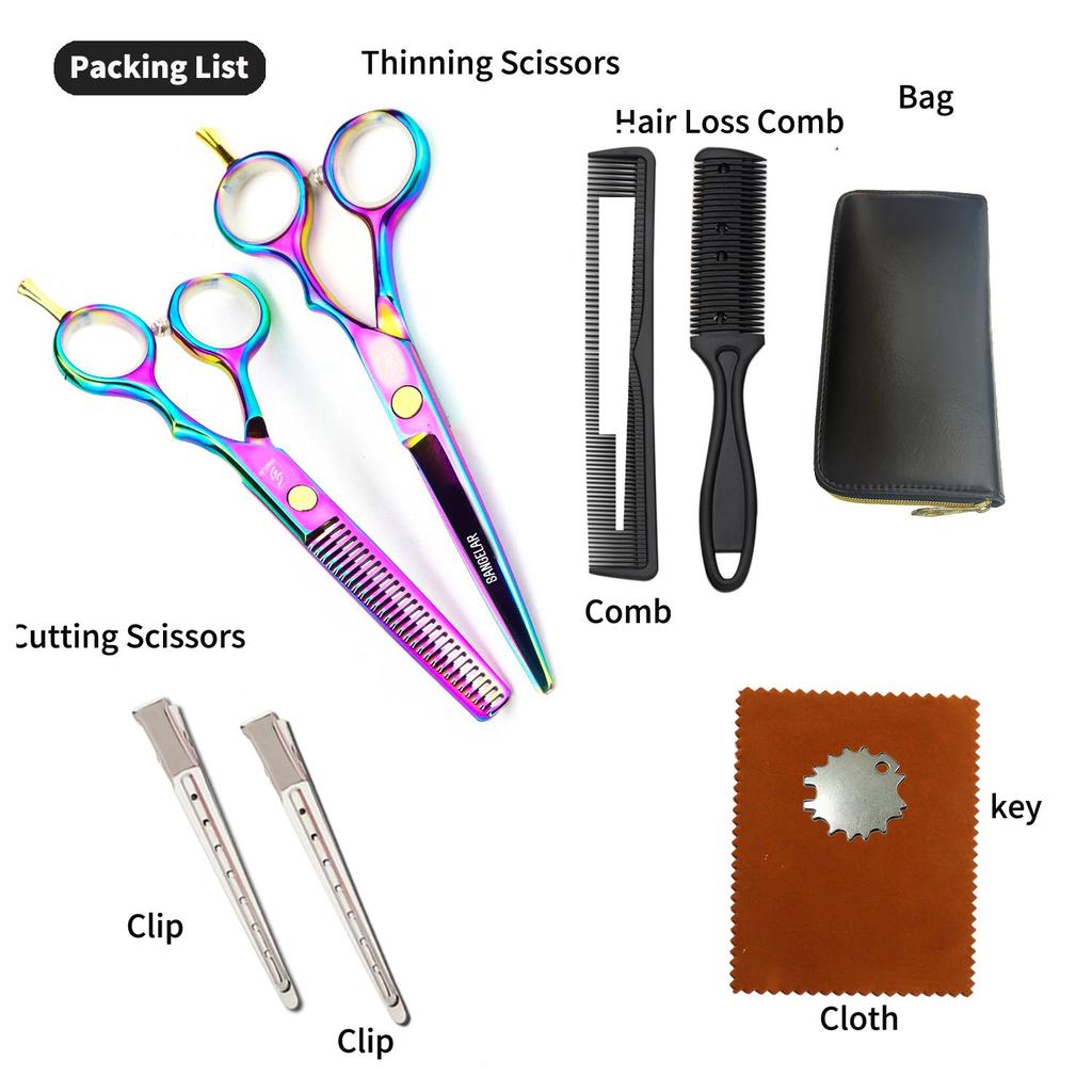 Kit Di Forbici Per Taglio Capelli Professionali Per Albania - Foto 8