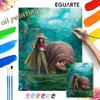 Disney Raya and the Last Dragon Oil Painting Handmade Painting Kit Diy Home Room Decoration Gift