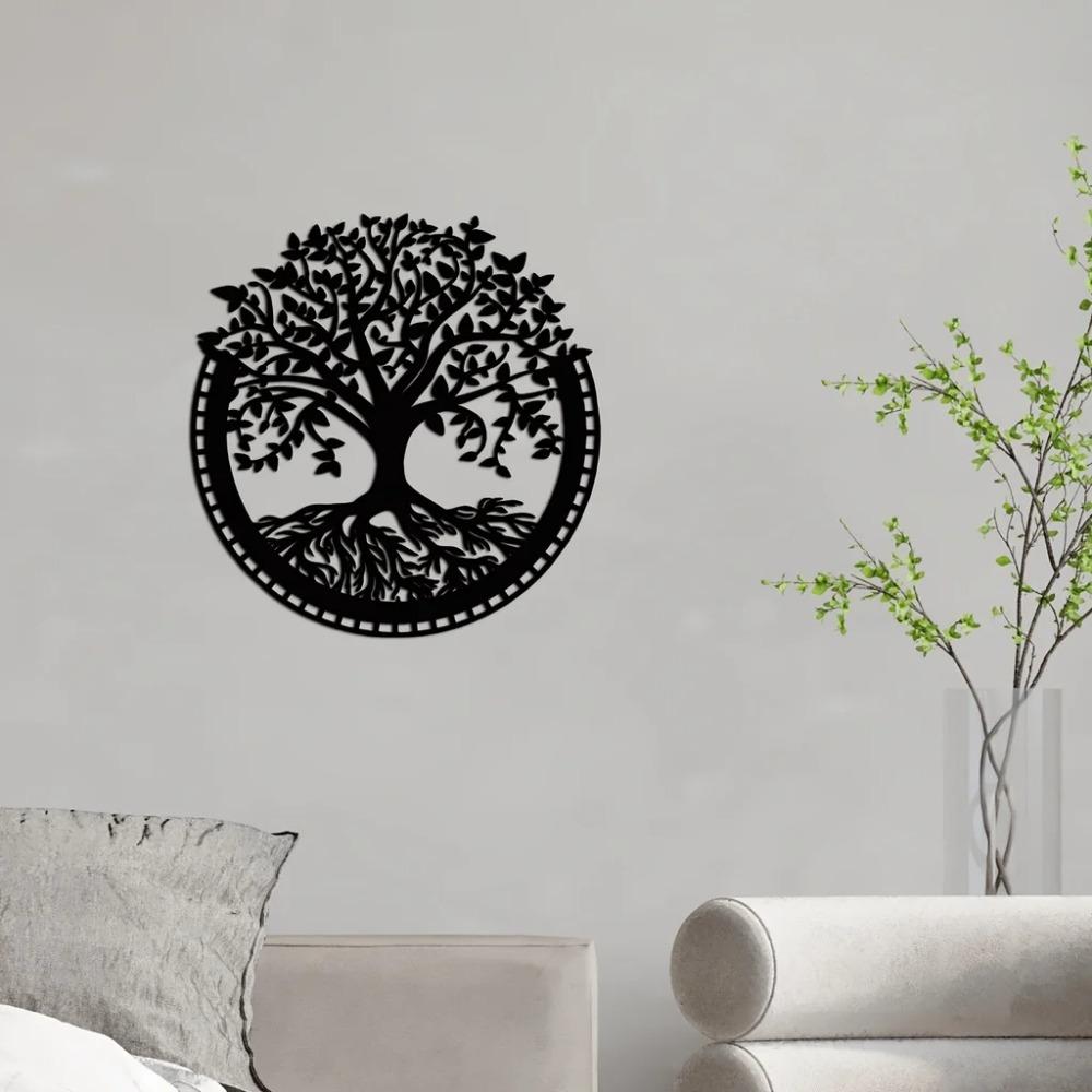 

Metal Wall Art Turtle on Tree Home Decor Sculpture