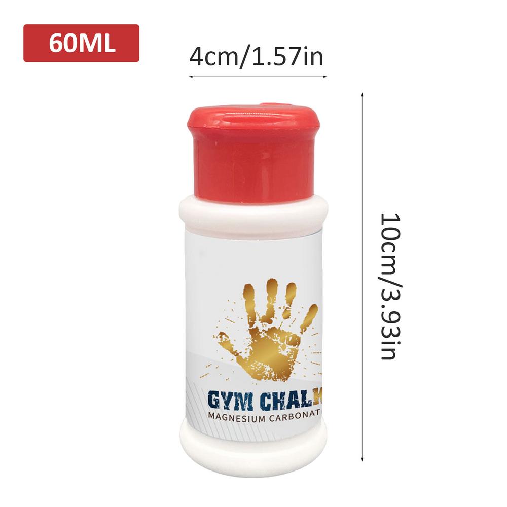 Grip Powder For Gym Sweat-Absorbing Gym Grip Powder 60ml Portable Fitness Supplies Lightweight Magnesium Powder For Basketball