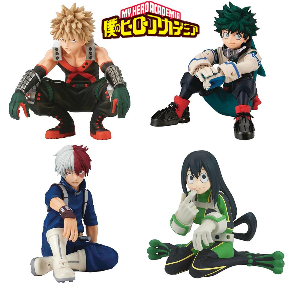 Discover Intime My Hero Academia Anime Figure Midoriya Izuku Bakugou Katsuki Todoroki Shoto Asui Tsuyu Pvc Action Anime Character Model Toy Present