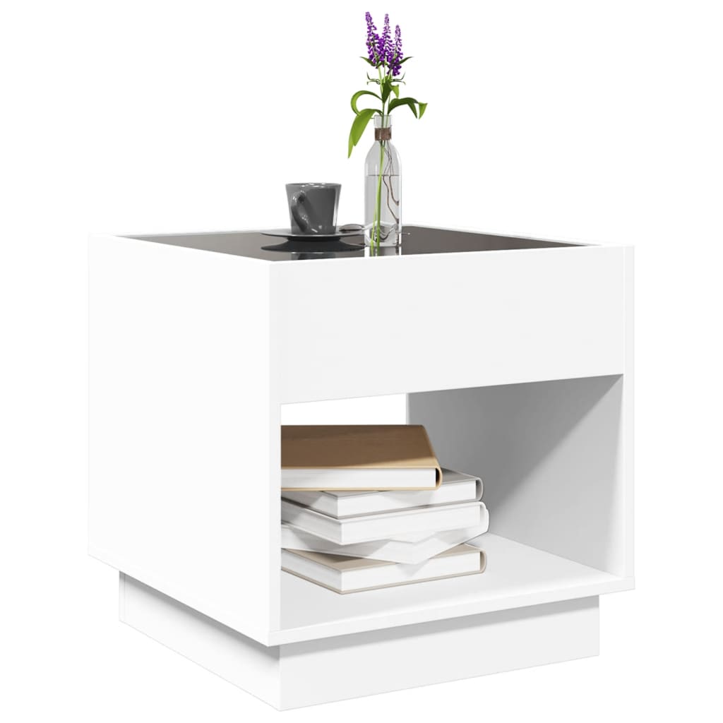 Infinity LED Coffee Table White 50 x 50 x 50 cm