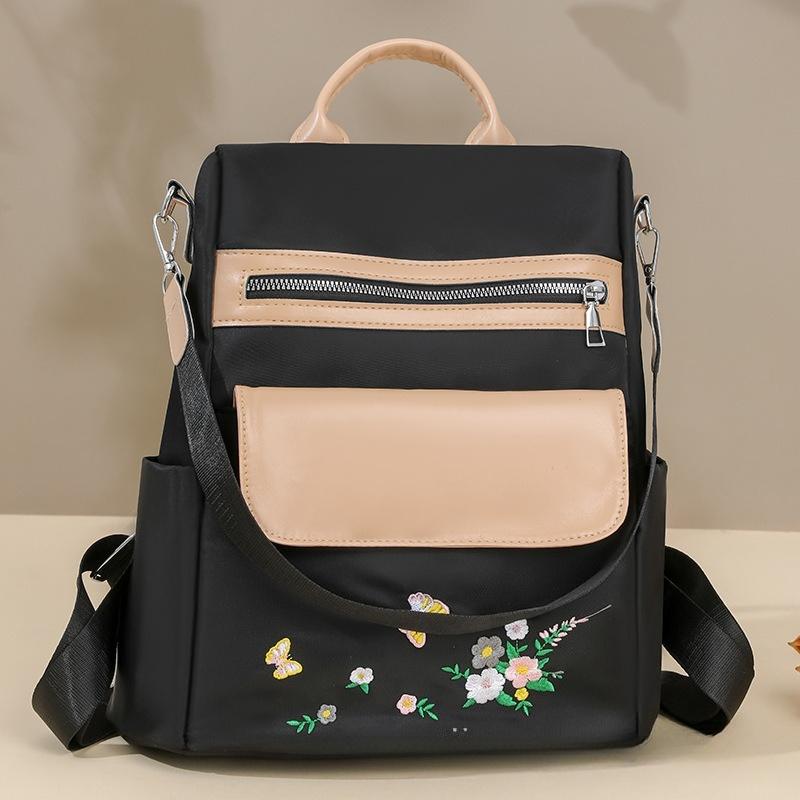 Artistic Embroidery Ladies' Backpack, Personalized and Fashionable, Chinese-style Single-shoulder Bag, Casual Backpack Casually