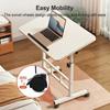 Výškově nastavitelný stojací stůl 23,6"-35", Ergonomický mobilní počítačový stůl s kolečky, Skládací stůl šetřící místo