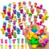12-48Pcs Mini Suction Cup Monster Dolls Cute Car Dashboard Decor Ornaments Flexible Figurines Novelty Vehicle Decor Accessories