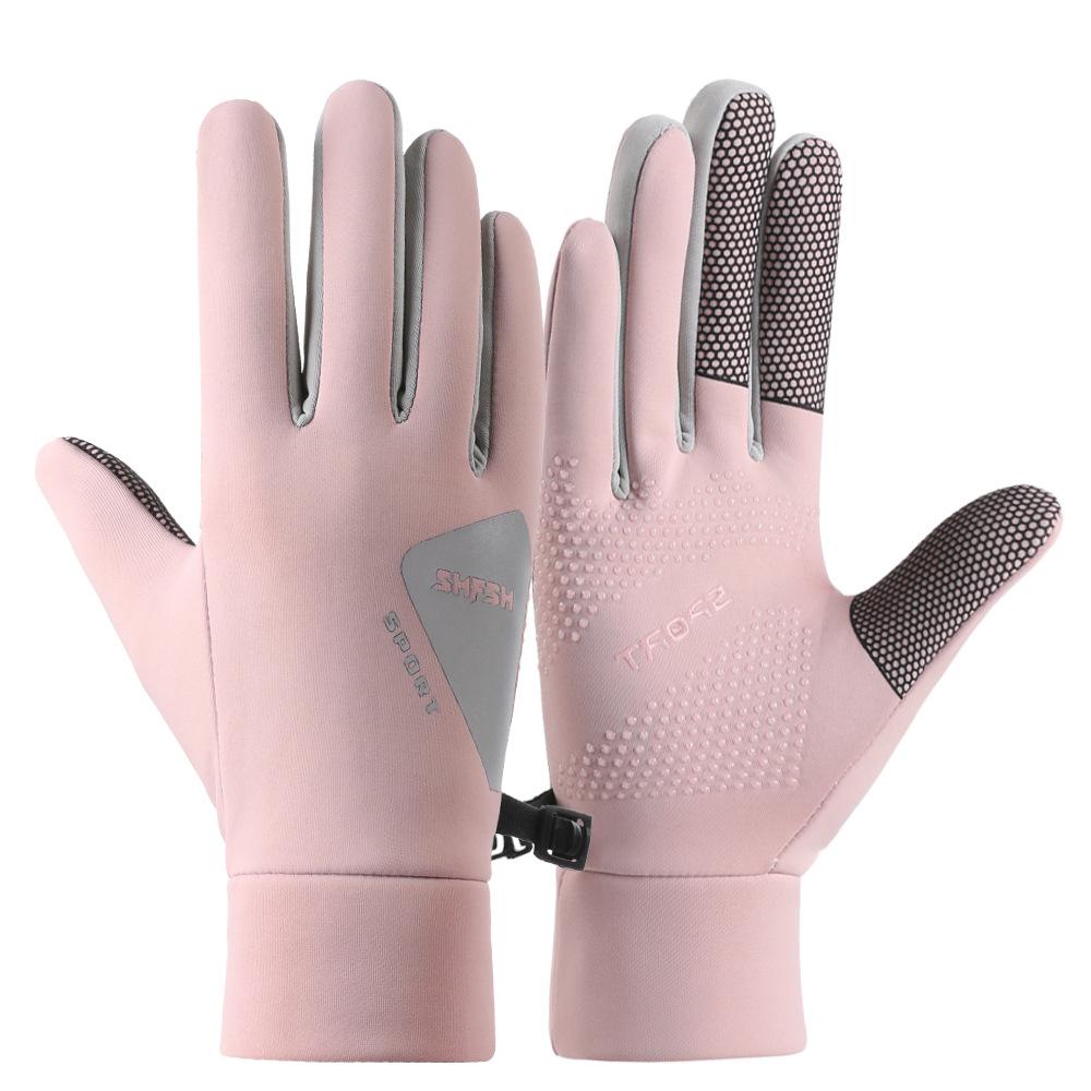 

Теплые перчатки с цветовыми блоками Осень и Зима Мужские и Женские Плюс Бархат Водонепроницаемые Холодные Снежные Лыжные Нескользящие С сенсорным экраном Уличные Велосипедные Перчатки One Size