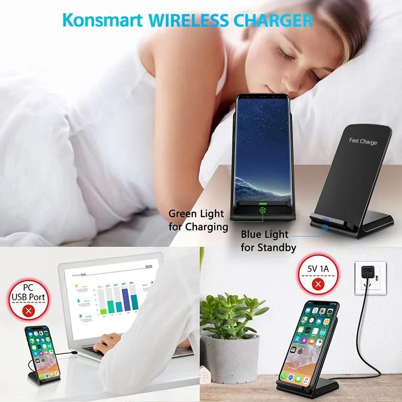 15W Fast Wireless Charging Mobile Phone Holder Dock