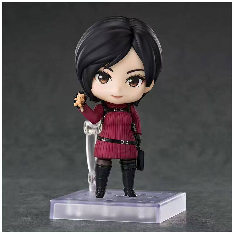Hot #2761 #2337 Ada Wong & Leon S. Kennedy Resident Evil Anime Figure Set  Swappable Faces Movable Joints Action Figure For Gift