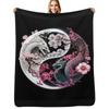 Yin and Yang Dragon Magic Throw Blanket Portable Lightweight Blanket for Travel Camping