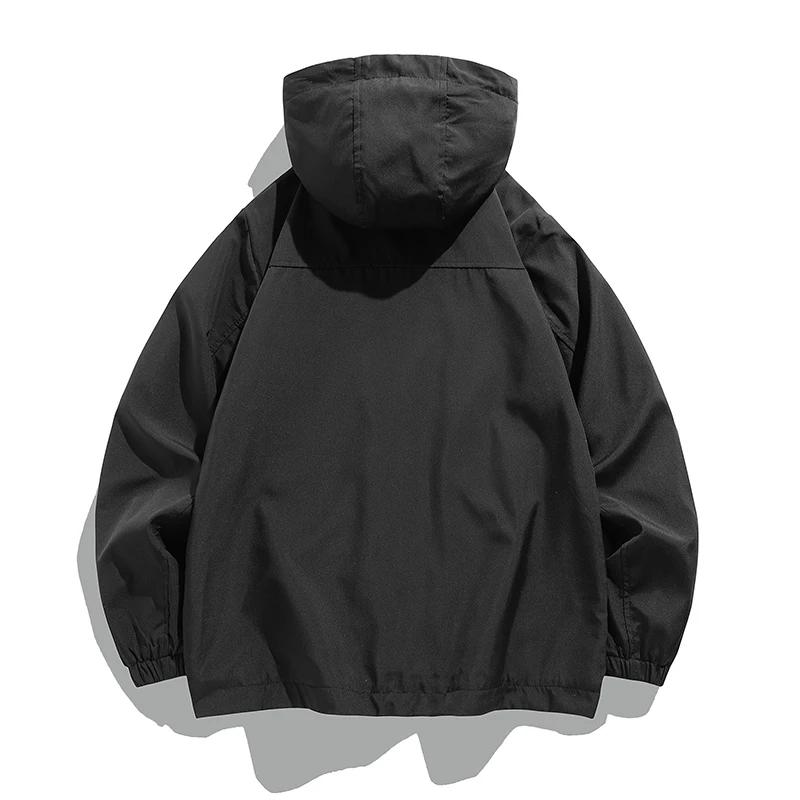 Autumn Mens Hooded Jacket Outdoor Windproof Waterproof Coats Men Techwear Jackets Casual Winter Jacket Men Clothing