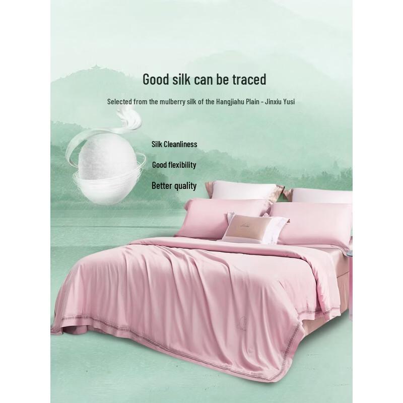 Luolai Home Textiles Washable Mulberry Silk All-Season Quilt