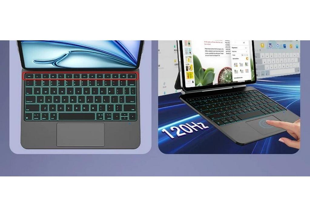 Compatible iPad Magic Keyboard A16 Aluminum Alloy Air 11 Magnetic Pro11 Tablet Case 10th Gen Protective Cover.