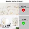 Double Wall Mounted Jewelry Bag Jewelry Display Felt Earrings Storage Bag Necklace Ring Jewelry Organizer Packaging