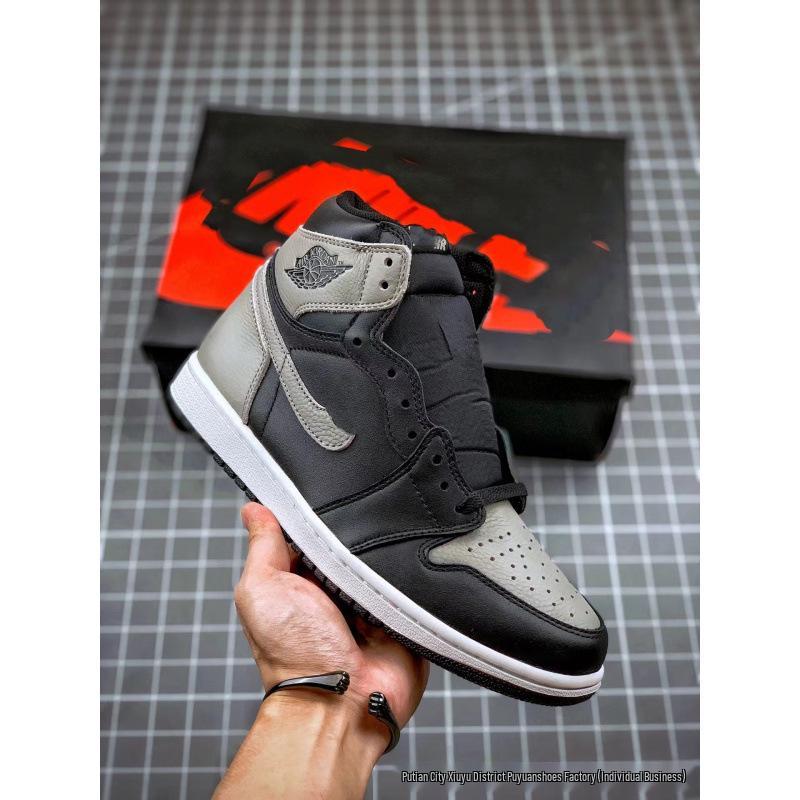 Buckle Broken Unisex Chicago High-Top AJ1 Basketball Shoes, Panda Black White