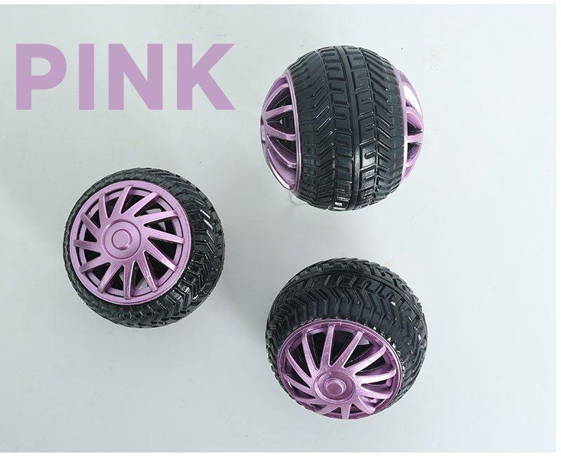 Light-emitting Bouncy Ball Toys Creative 3D Three-dimensional Simulation Wheel Modeling Round Squeeze Ball Bouncy Ball Toys