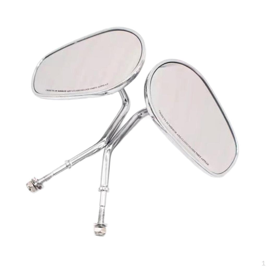 2 Pieces Motorcycle Rear View Mirrors High Replace Accessories