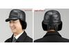 Men's Genuine Leather Winter Hat with Ear Protection and Velvet Lining for Seniors