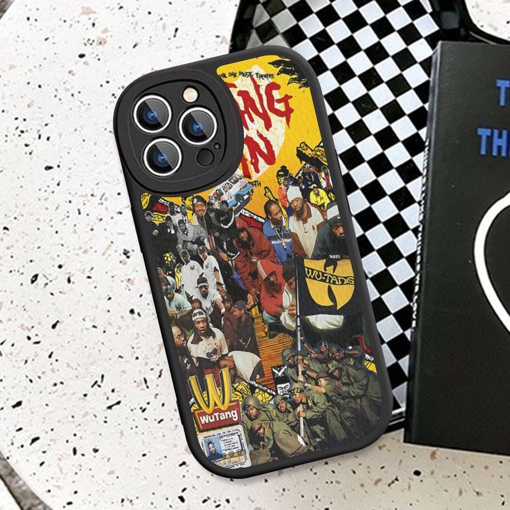 Singer W-WU-T--TANG Phone Case Hard Leather For iPhone 16 15 14 13 12 Mini 11 14 Pro Max Xs X Xr 7 8 Plus Fundas
