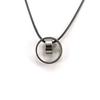 Les Trésors De Lily [J6950] - Silver-black 'Peaceful' Steel Necklace