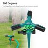 Adjustable Green 360 Degree Rotating Stent Style Lawn Sprinklers Irrigation System 12*12*23CM