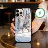 C-Cute R-Rabbit Phone Case For iPhone17,16,15,14,13,12,11 Plus,Pro Max Magnetic For Magsafe Wireless Charging
