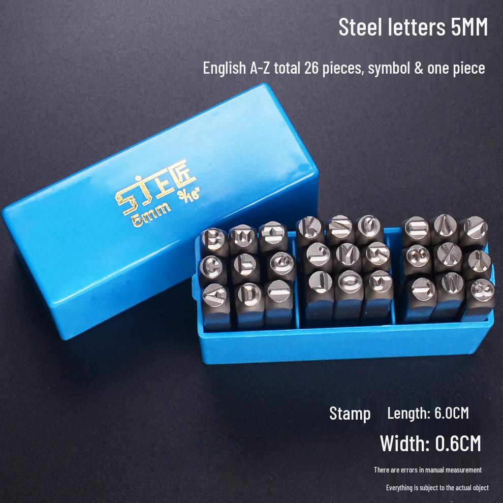 Master Craftsman Steel Stamp Set: Numbers, Letters & Symbols