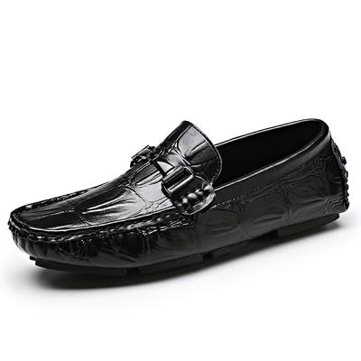 Herren Slipper Mode Herren Lederschuhe Echt Slip-on Laufschuhe Handgefertigt Herren Freizeitschuhe Luxus Fahrschuhe Herrenschuhe