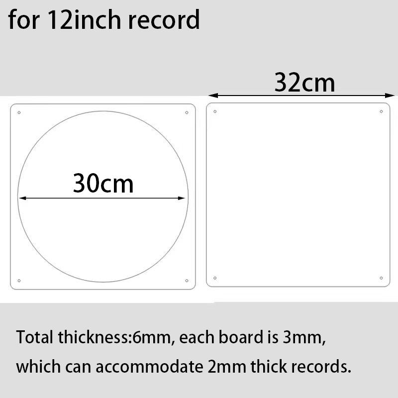 Acrylic Vinyl Record Frame Display Stand High-Definition Acrylic Cd Disc Dustproof Storage 12-Inch Simulation Collection Rack
