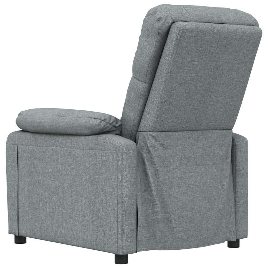 Vidaxl Foldable Armchair, Dark Grey, Fabric Upholstered