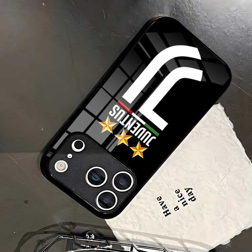 

J-Juventus-SE Phone Case For IPhone 17 Pro Max 16 15 14 Pro Max 13 11 X Xs Xr 8 7Plus Glass Cover iPhone 11 Pro