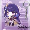 Portachiavi Acrilico Genshin Impact da 12cm Accessori Zaino Studente Hu Tao Yoimiya Zhongli Raiden Shogun Accessori Regali per Feste