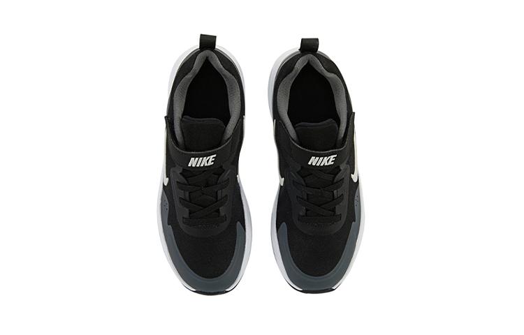 Nike Wearallday Abrasion Resistant Breathable Low top Kids' Running Shoes Black White Gray Children Aged 3 7 Years Old CJ3817-011