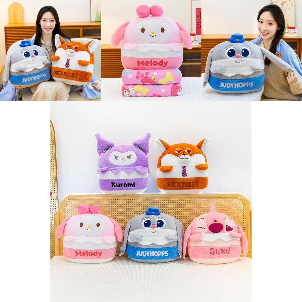 Nick Cartoon Plush Toy Pillow Blanket For Kids Office Nap And Cozy Comfort