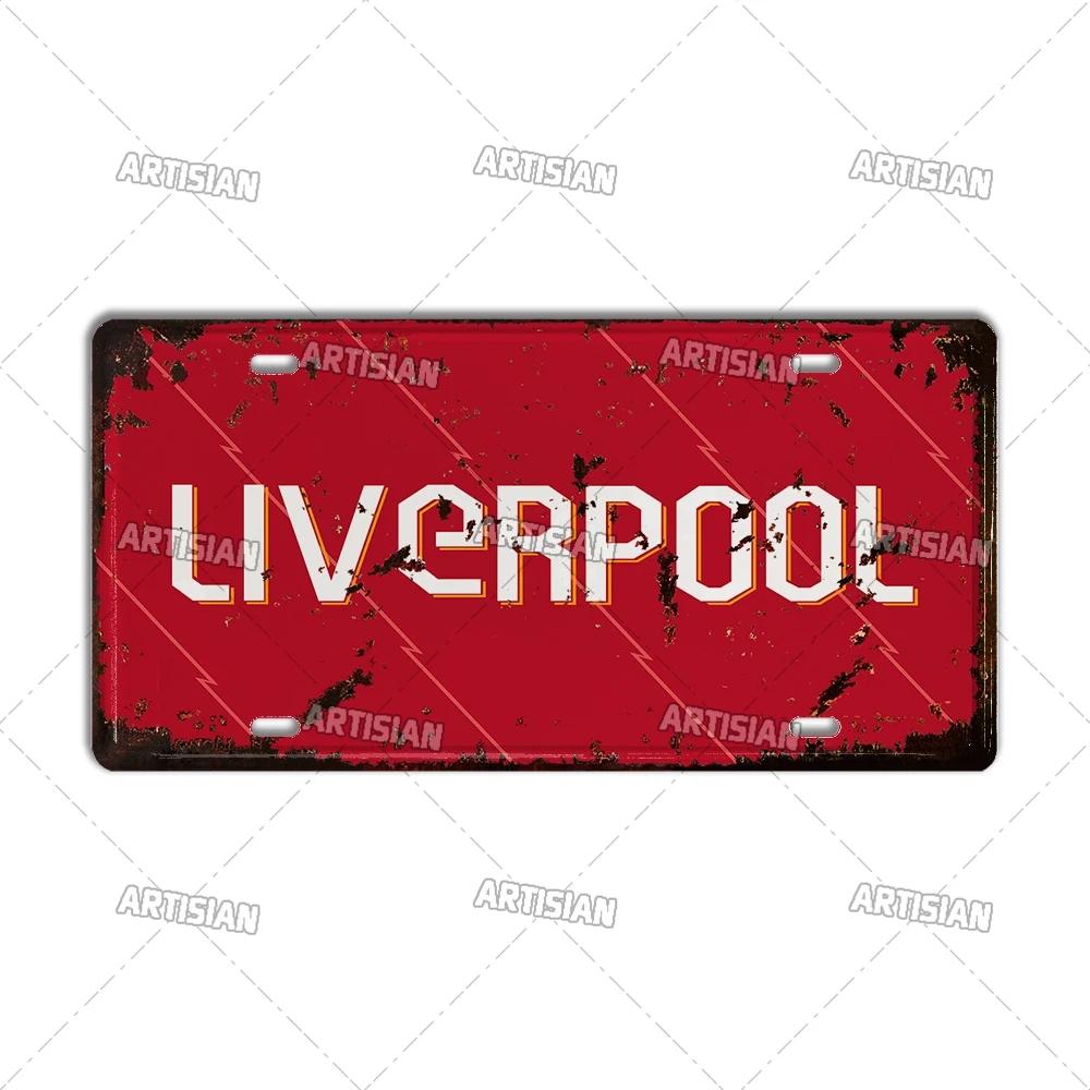 

Artisian Vitnage Бавария Ньюкасл Леверкузен Тоттенхэм Париж Автомобильный номер Манчестер Ливерпуль Хорватия Металлическая табличка Настенная табличка 30x15cm
