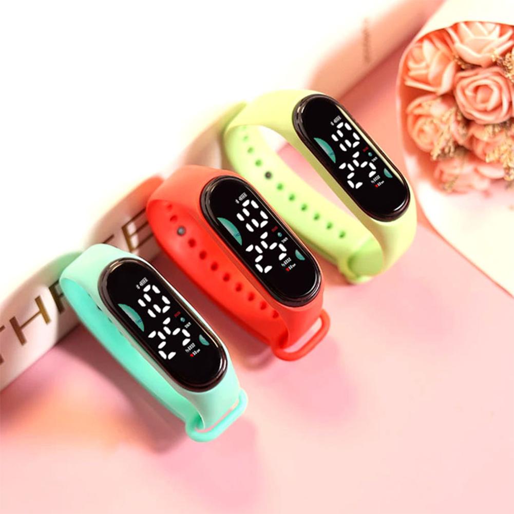 Students Luminous Waterproof Watch Outdoor Sports Digital Watch Casual Wristband Boy Girls Gift