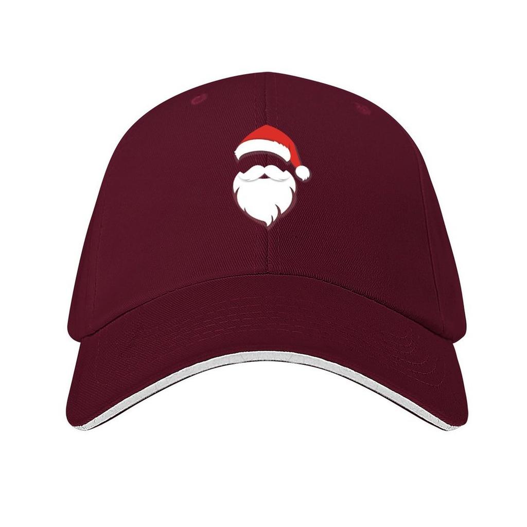 Christmas hat and santa white beard Baseball Cap Luxury man cap Unique hats Golf Wear hard hat Womens Golf Wear Mens