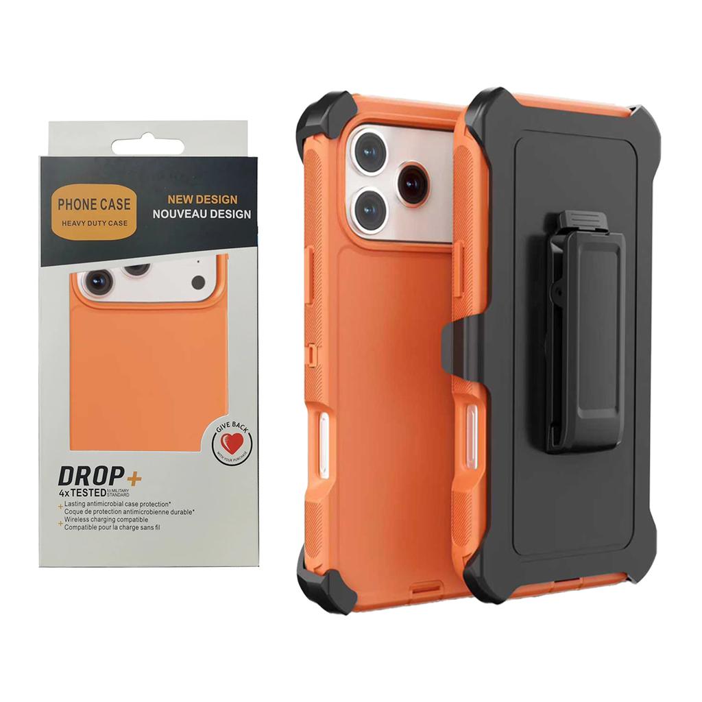 Military Grade Shockproof Rugged Armor Case for IPhone 17 Pro Max Air 16 15 14 13 12 11 X XR Xs Max 7 8 Defender Ott Box Belt Clip Protect Phone Cover