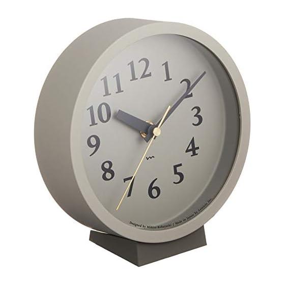 Настольные часы Lemnos Радиочасы m clock MK14-04 GY M Clock Серые Аналоговые