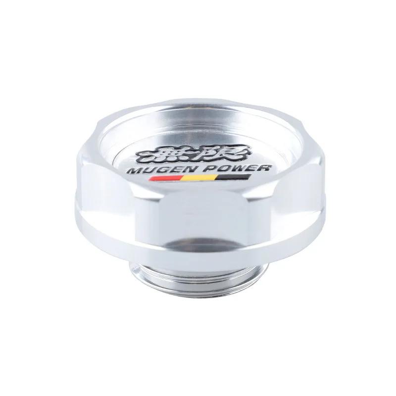 Fit for Honda Civic City Accord CR-V XR-V Vezel Mugen Style Car Engine Oil Cap Aluminum Radiator Fuel Filler Tank Cover
