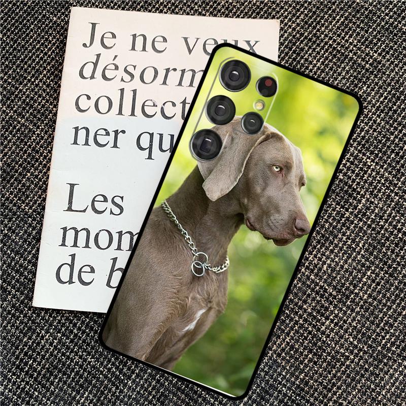 Weimaraner Dog Case For Samsung Galaxy S24 S25 Ultra S20 S21 S22 S23 Ultra S9 S10 Plus S25 FE Back Cover Galaxy S21Ultra
