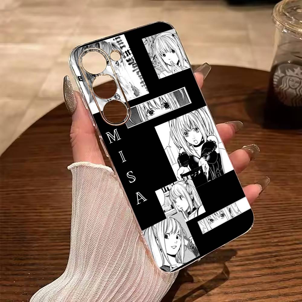 M-Misa- Death Note Phone Case For Samsung Galaxy A71,A70,A52,A51,A40,A30 Transparent Cover